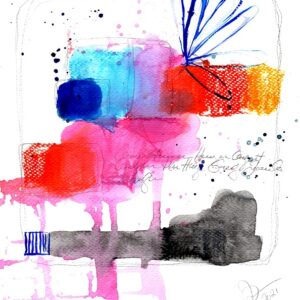 Blendinginorblendingout, kunst, abstrakt, unika, roed, pink, blaa, tekst, skrift, 800px