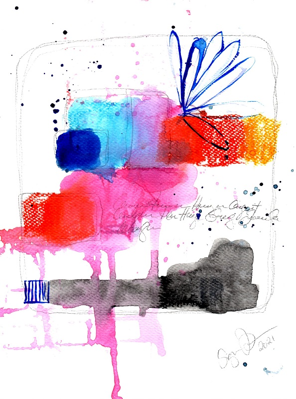Blendinginorblendingout, kunst, abstrakt, unika, roed, pink, blaa, tekst, skrift, 800px